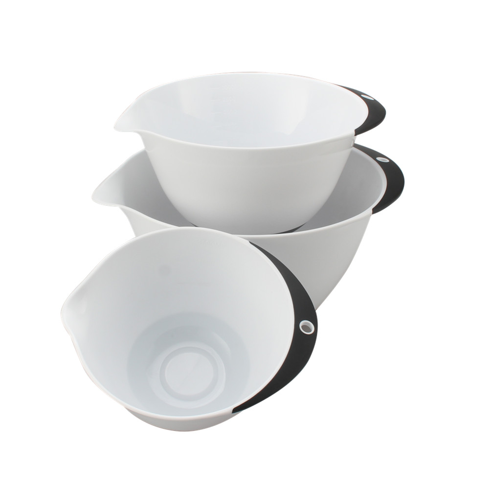 3pcs Plastic Mixing Bowl Set