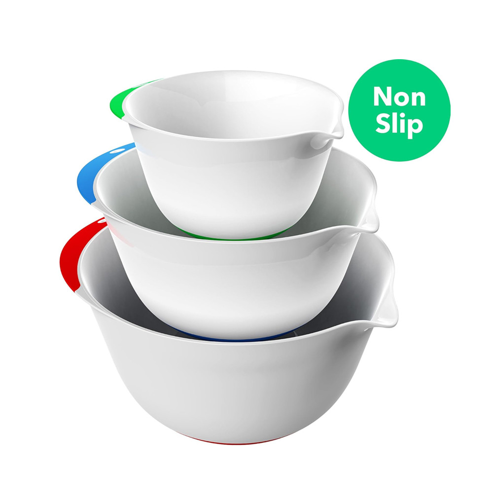 3pcs Plastic Mixing Bowl Set