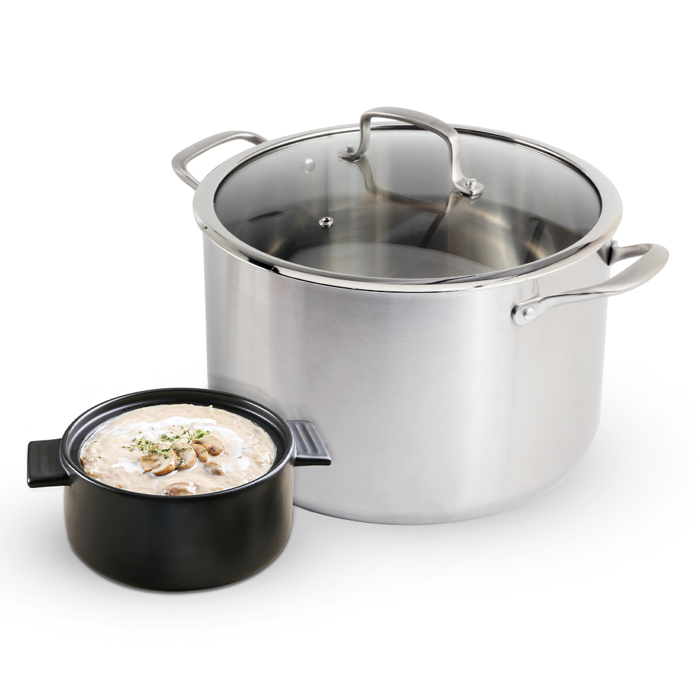 Tri-Ply Stainless Steel Stock Pot