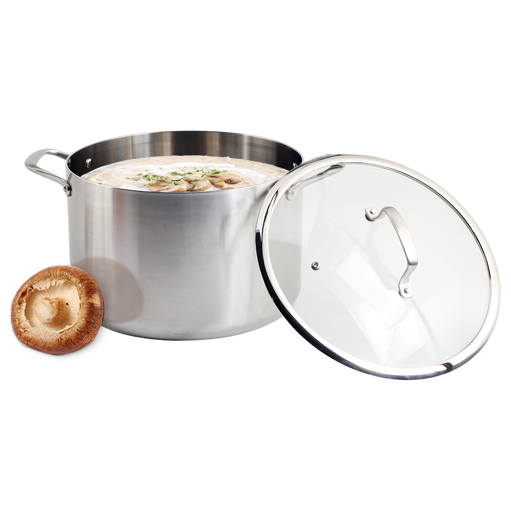 Tri-Ply Stainless Steel Stock Pot