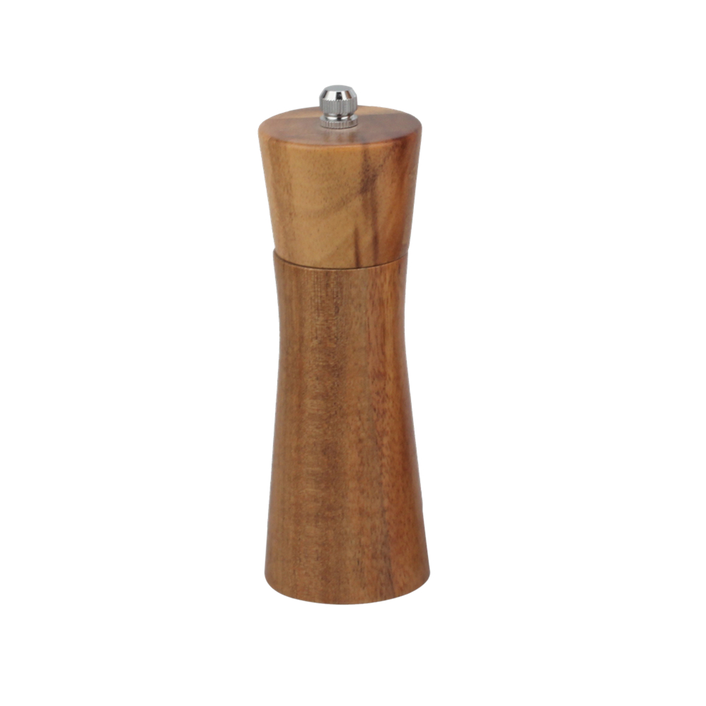 Wooden Salt And Pepper Grinder, Refillable Salt & Pepper Mills Adjust for Customized Coarseness