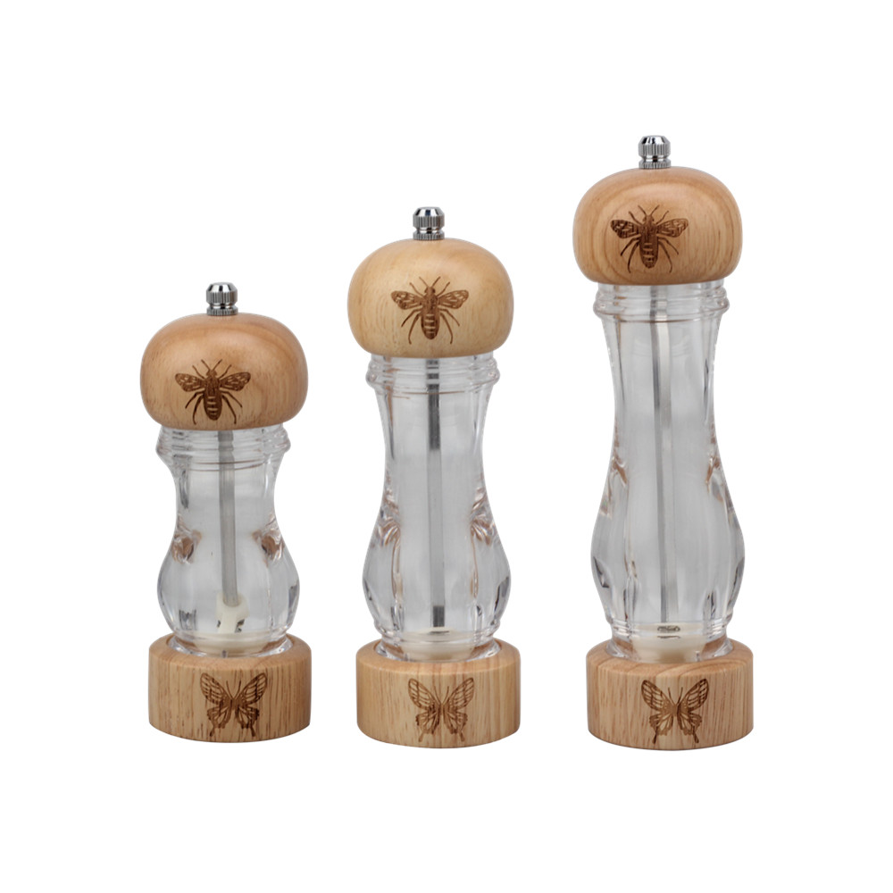 Clear Body, Insect Style, Hand Mill Pepper Mill