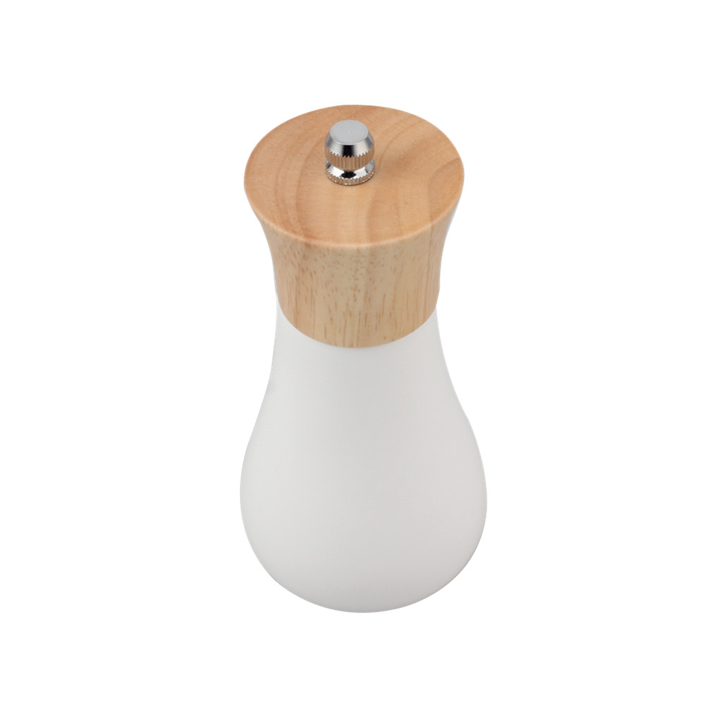 Wooden Salt And Pepper Grinder, Adjustable Coarseness With Ceramic Grinders