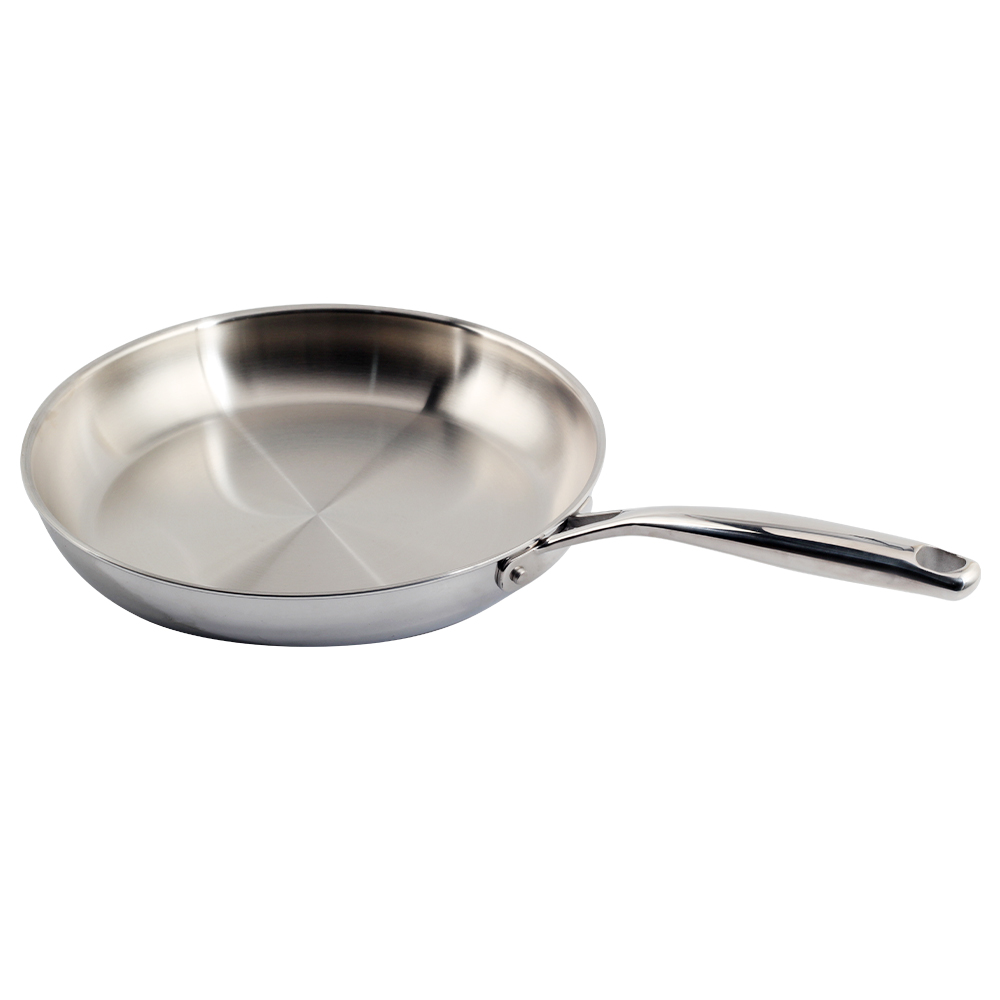 Tri-Ply 12 Inch Stainless Steel Frying Pan