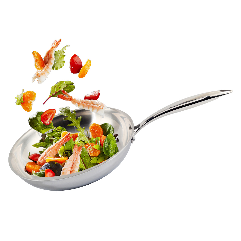 Tri-Ply Stainless Steel Frying Pan Set