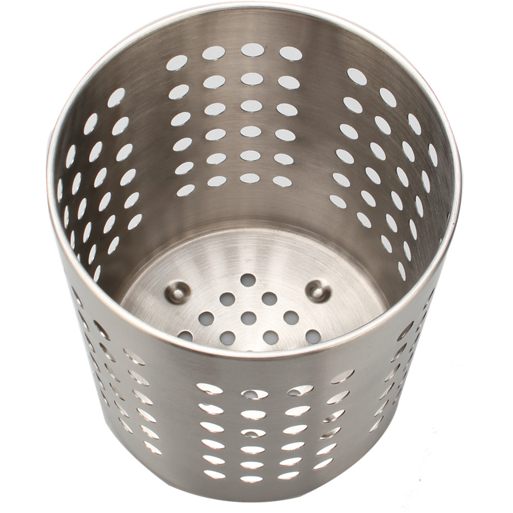 Stainless Steel Utensils Caddy and Kitchen Decor Utensil Pot for New Home and Apartment