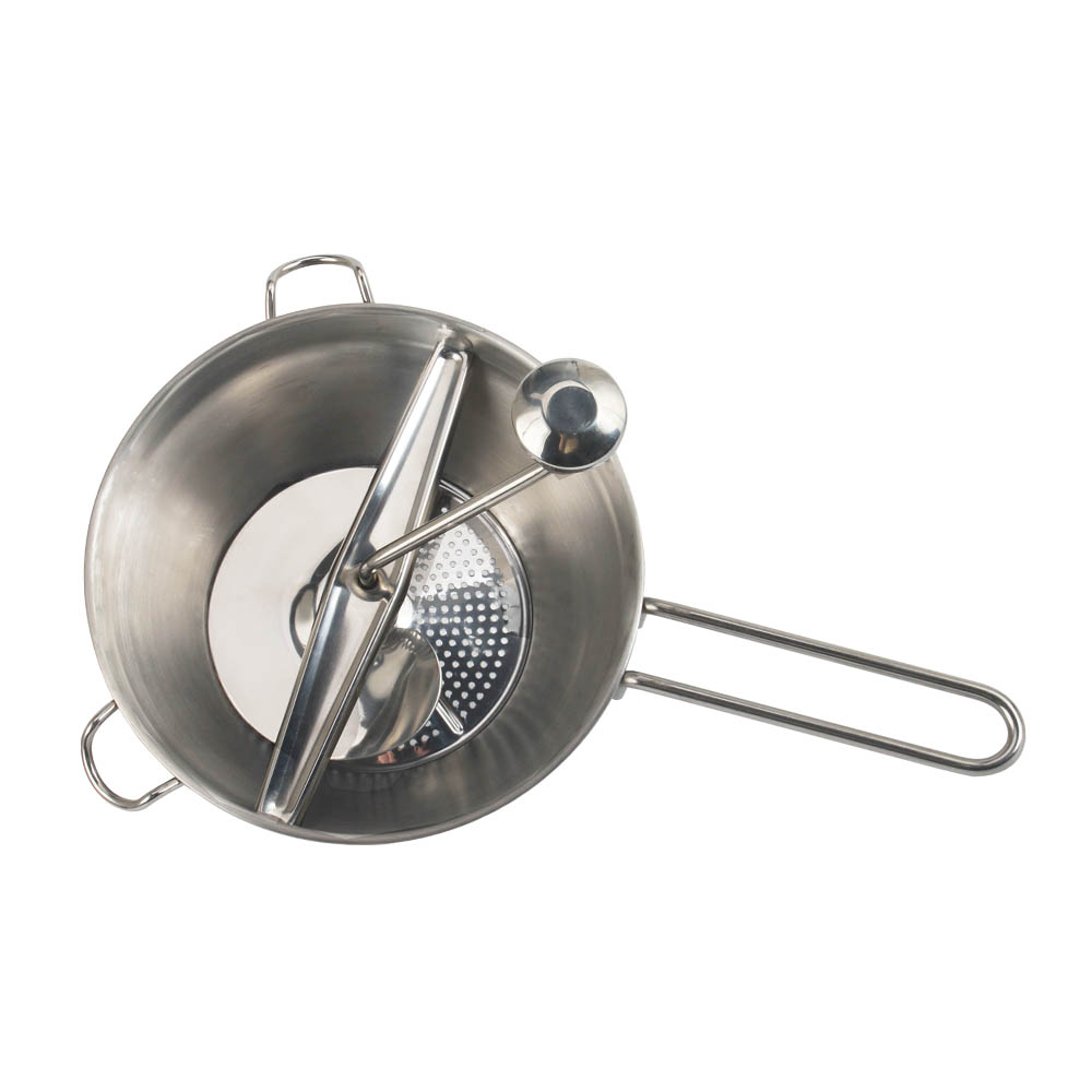 Stainless Steel Strainer With Different Sieve Inserts, Vegetable Mill