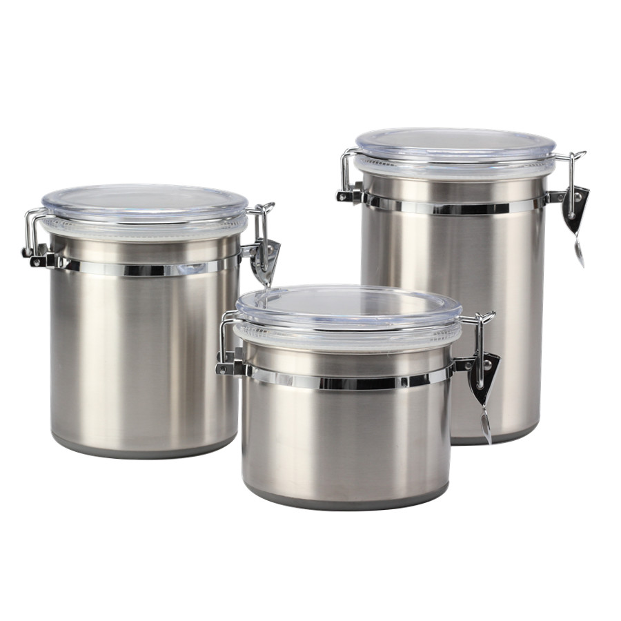 Airtight Stainless Steel Kitchen Canister