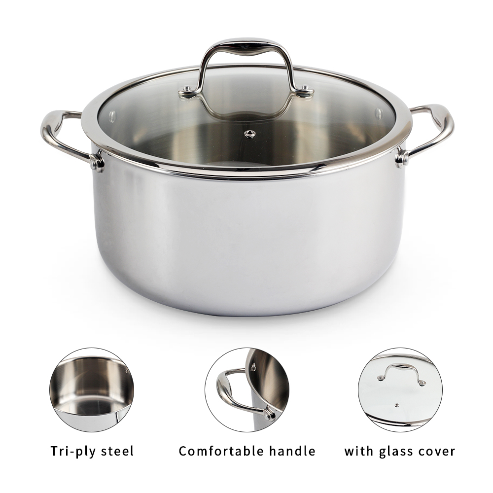 Stainless Steel Stock Pot With Handle