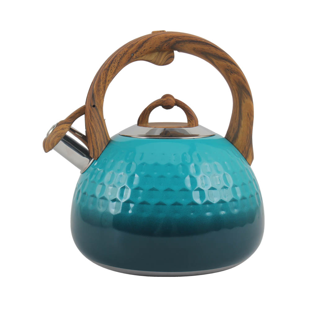 Blue Stainless Steel Whistling Kettle