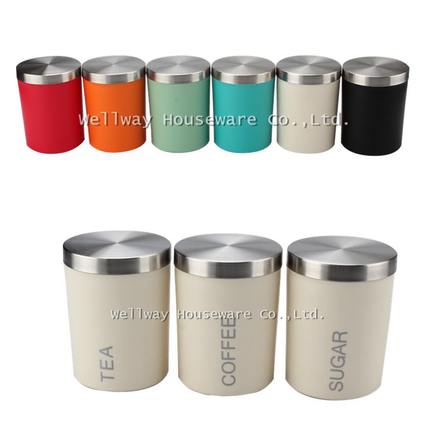 Plastic Kitchen Canisters - Airtight Clamp Lid