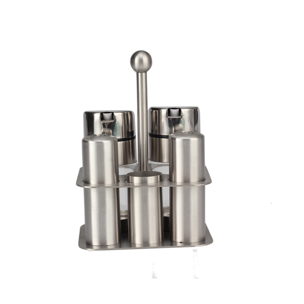 Stainless Steel Salt and Pepper Shakers with Lid Suitable for Storing Various Kitchen Seasonings