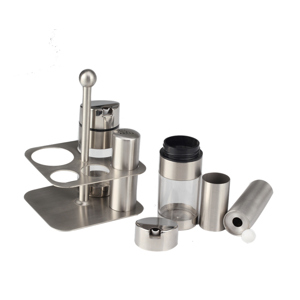 Stainless Steel Salt and Pepper Shakers with Lid Suitable for Storing Various Kitchen Seasonings