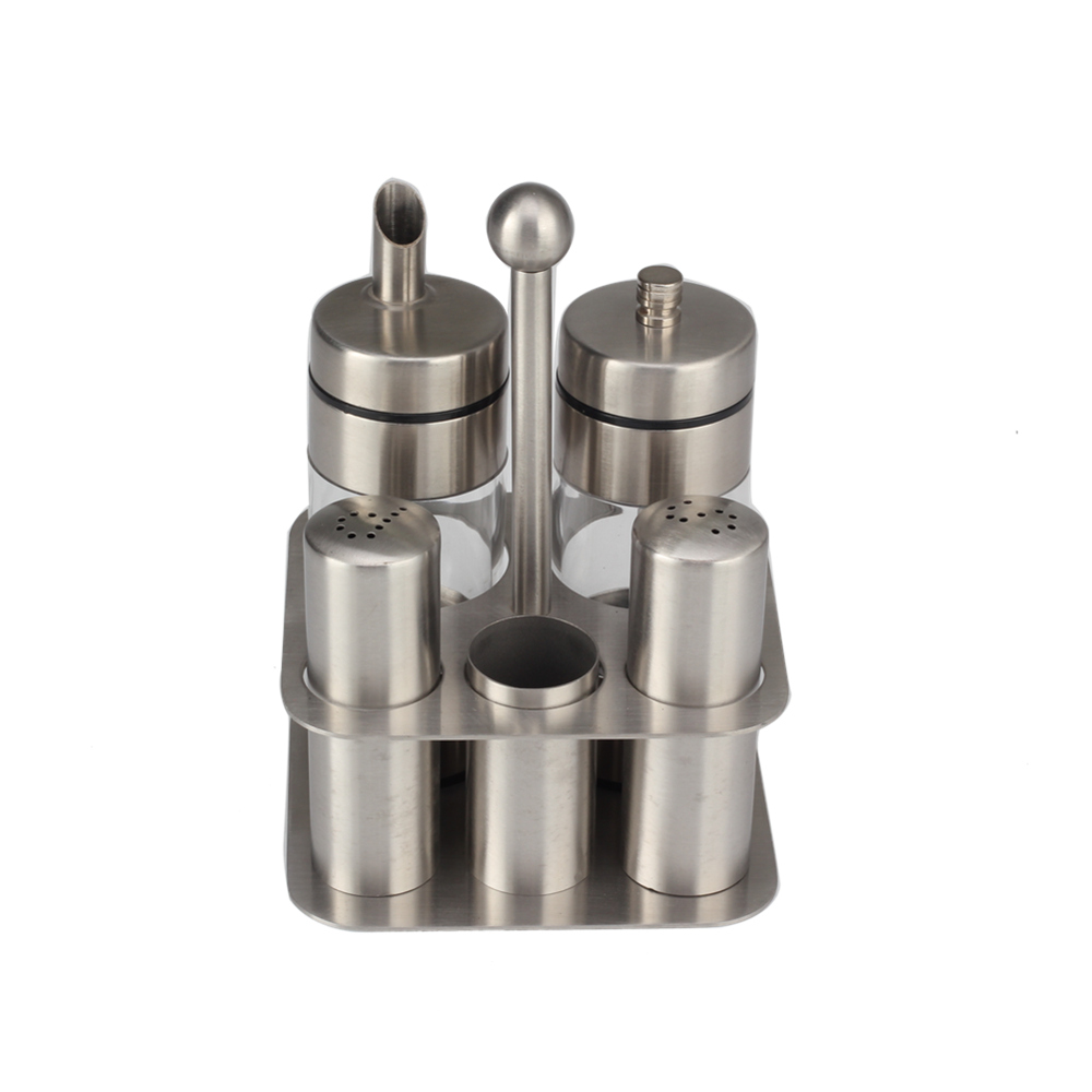 Stainless Steel Salt And Pepper Shakers Set