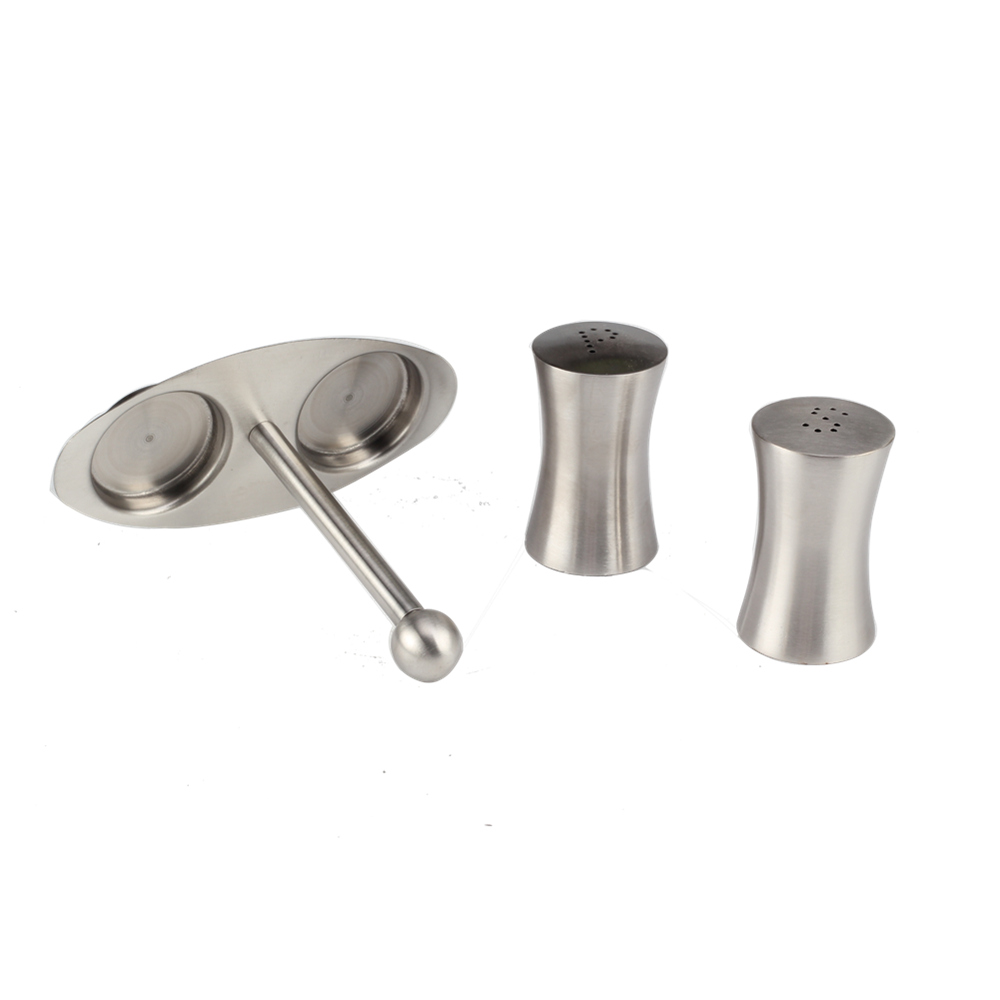 Kitchen Partner - Stainless Steel Salt & Pepper Shaker Set