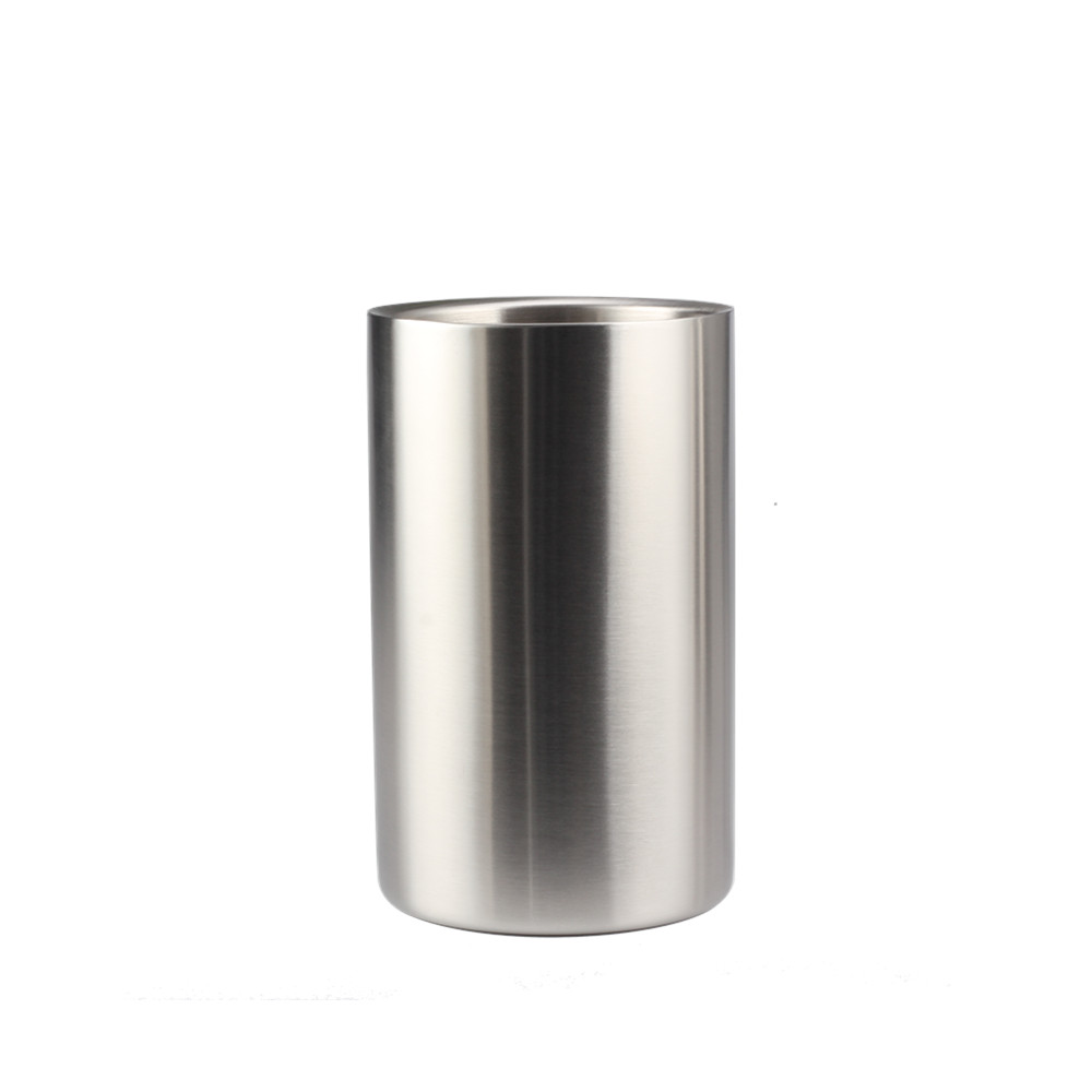 Cylinder Stainless Steel Ice Bucket for Wine