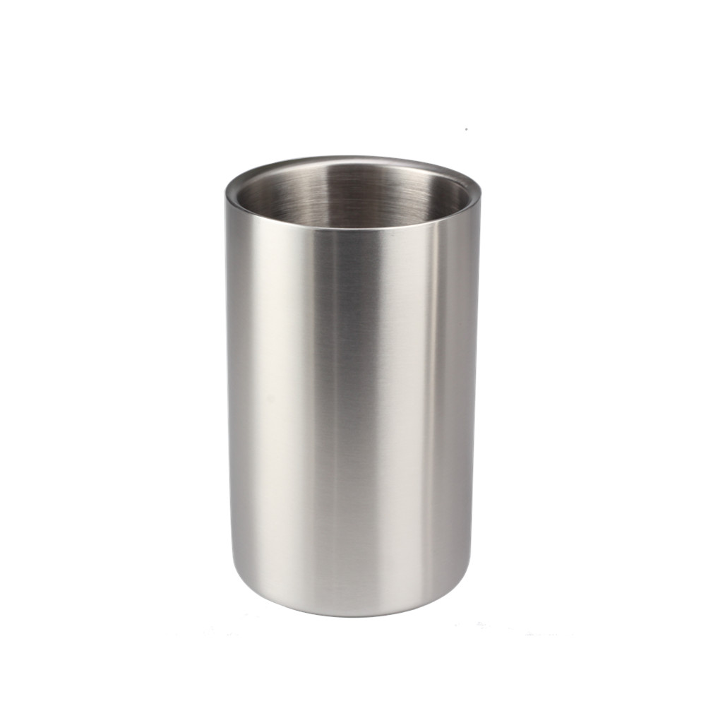 Cylinder Stainless Steel Ice Bucket for Wine