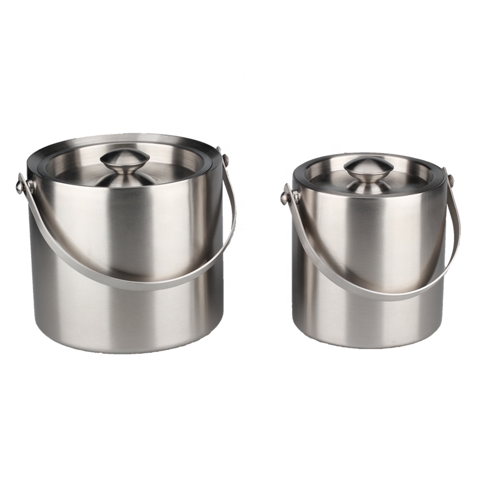 Stainless Steel Double Wall Insulating Ice Bucket