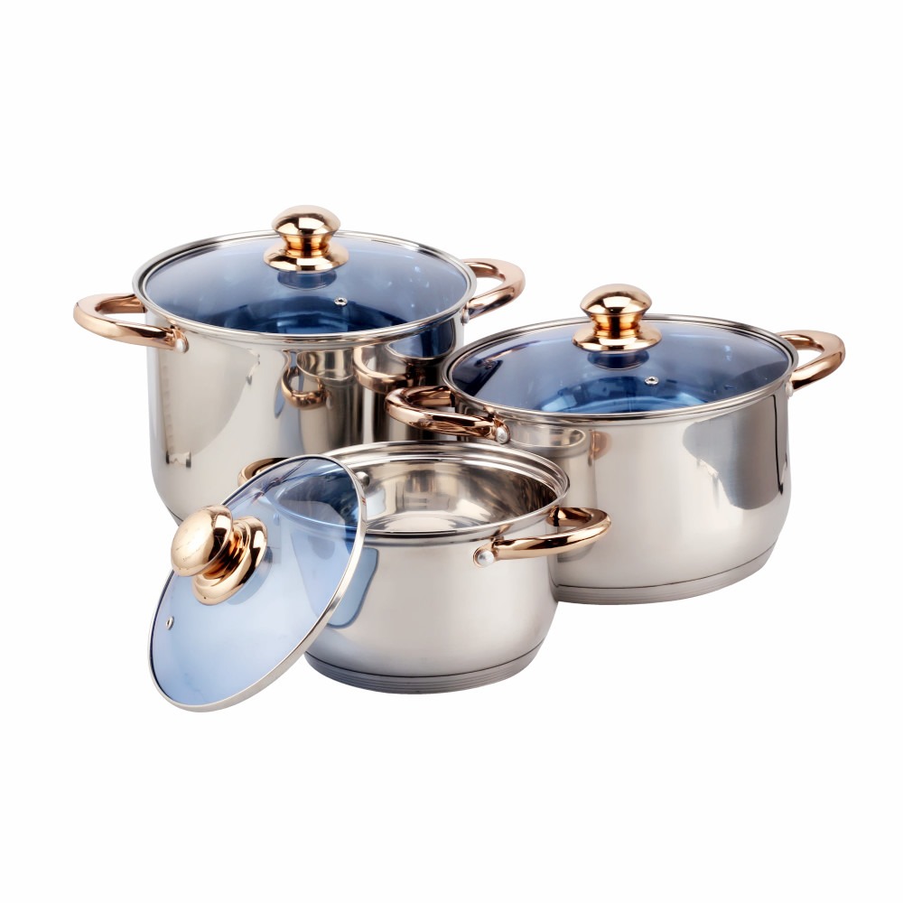 Stainless Steel Cookware Sets 12-Piece