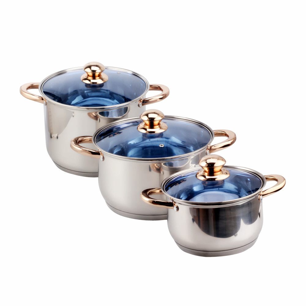 Stainless Steel Cookware Sets 12-Piece