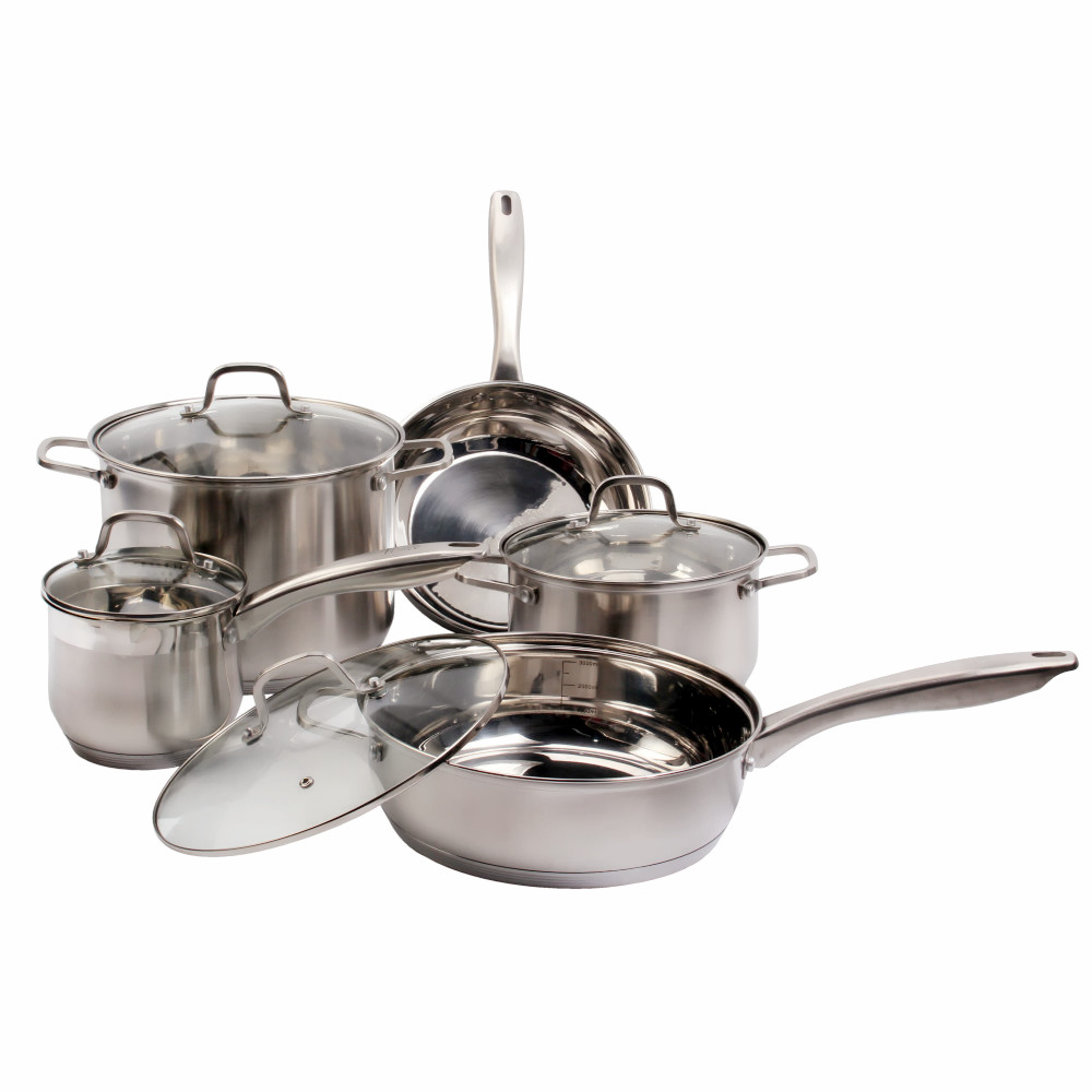 9pcs Stainless Steel Cookware Sets