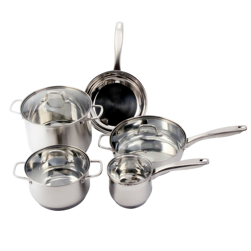 9pcs Stainless Steel Cookware Sets