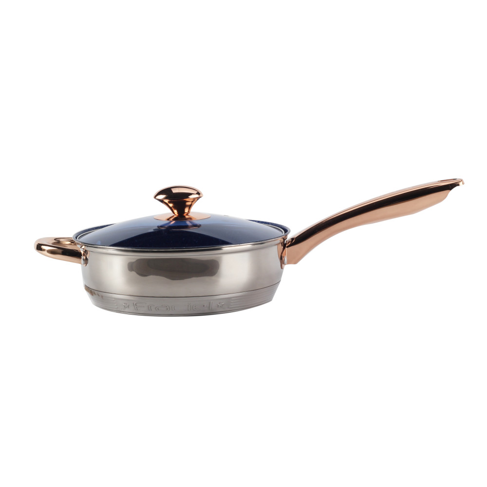 Non-Stick Cookware Set With Golden Handle