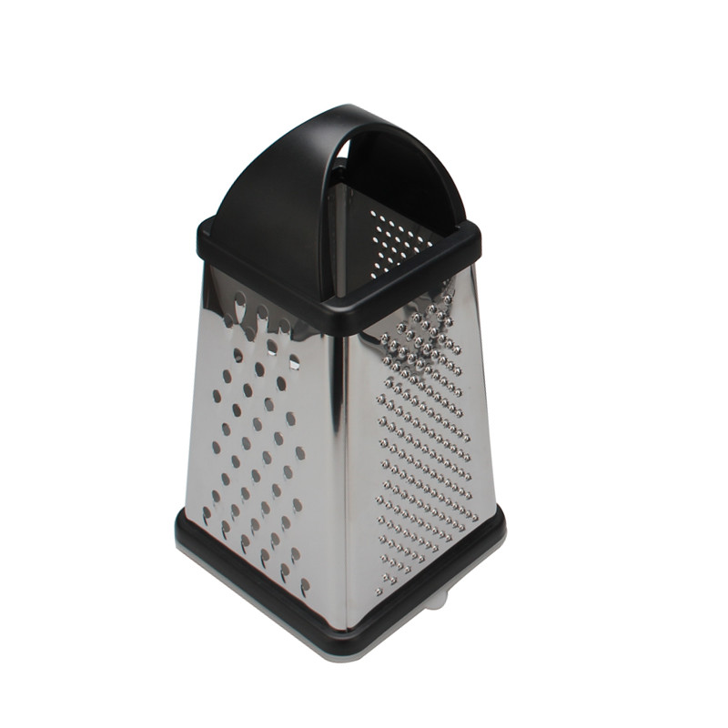 Stainless Steel Grater, Four Sided Grater for Cucumber, Carrot and Cheese, with Non-Slip Base