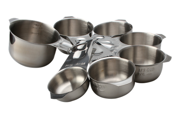 Premium Stackable Stainless Steel Cups Measuring Set for Gift Dry Liquid Ingredients Cooking Baking