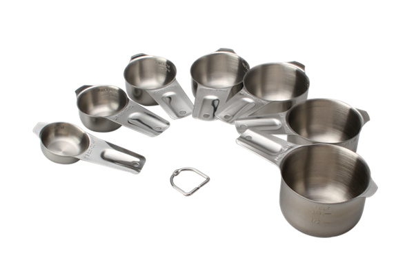 Premium Stackable Stainless Steel Cups Measuring Set for Gift Dry Liquid Ingredients Cooking Baking