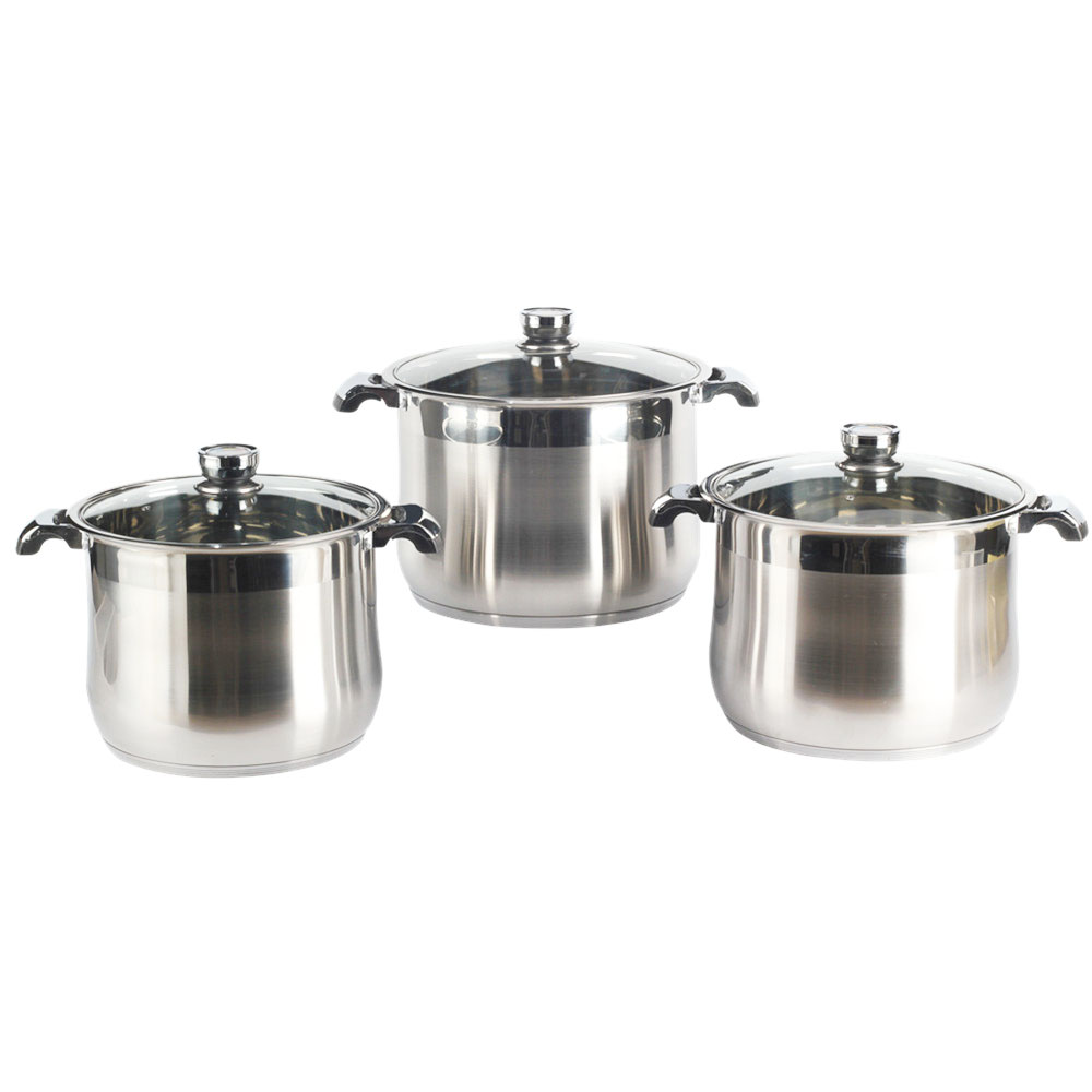 Stainless Steel Stock Pot With Heat Manage Thermometer Knob