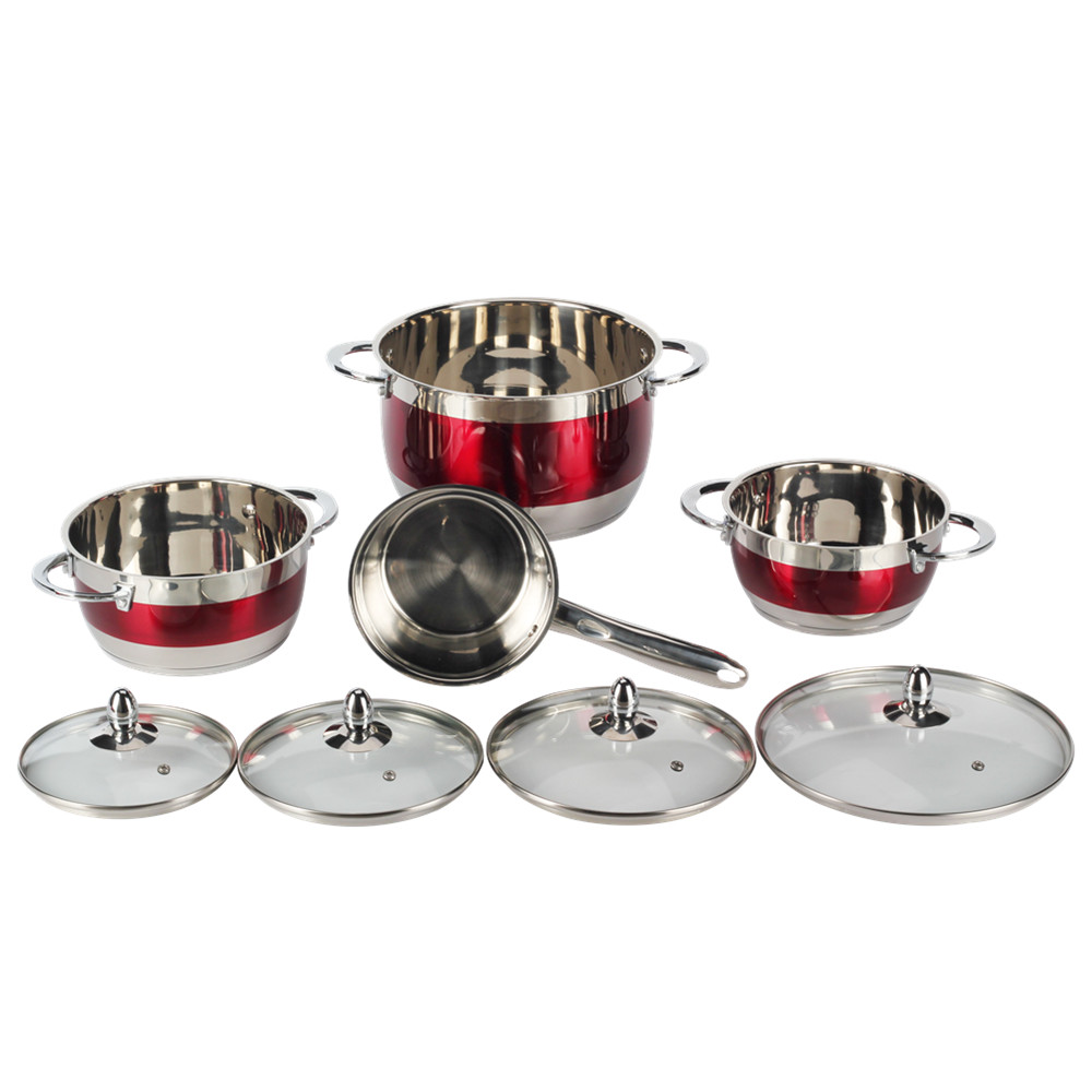 8pcs Stainless Steel Cookware Set