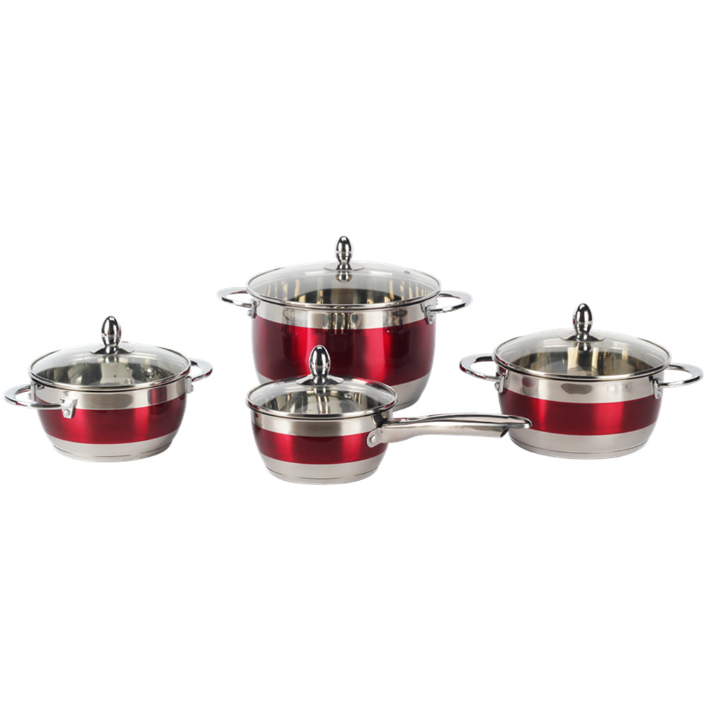 8pcs Stainless Steel Cookware Set