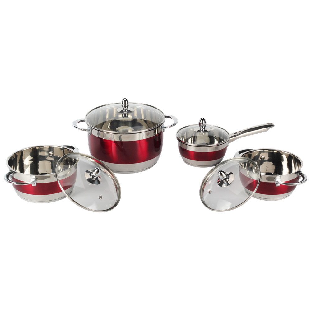 8pcs Stainless Steel Cookware Set