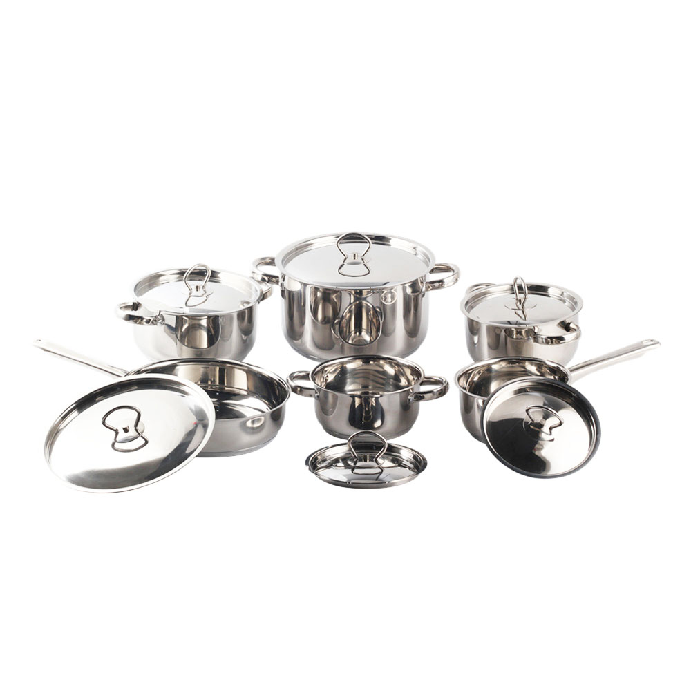 10pcs Stainless Steel Cookware Set With Stainless Steel Lid