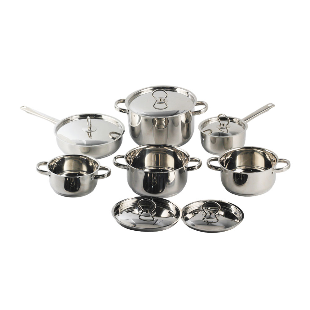 10pcs Stainless Steel Cookware Set With Stainless Steel Lid