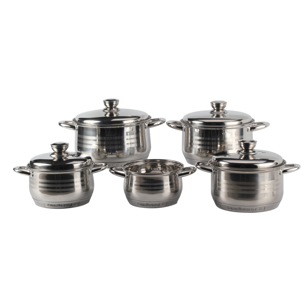 10pcs Stainless Stock Pot