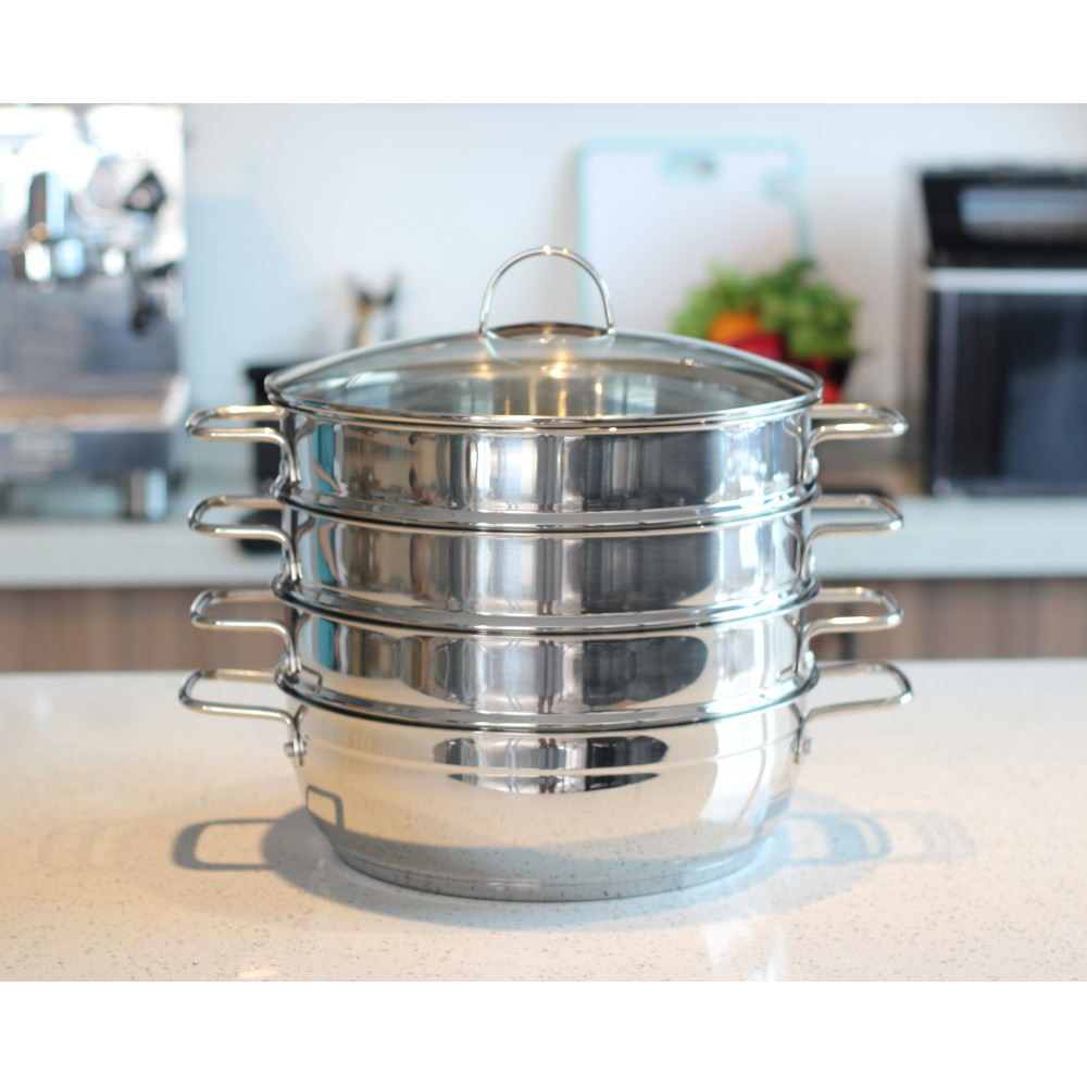 4 Tier Stainless Steel Steamer