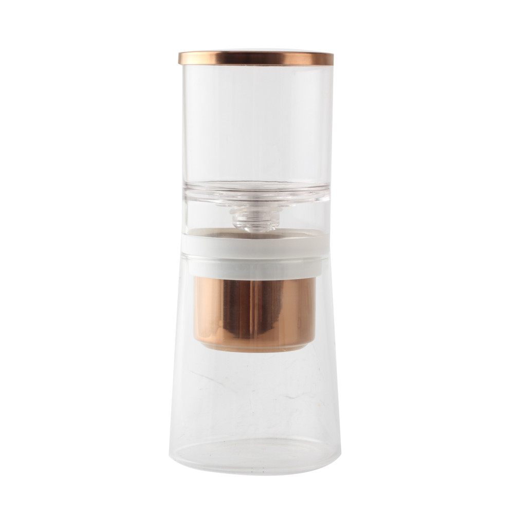 Ice Drip Coffee Maker 14oz Cold Brew Coffee Smooth Dripper Slow Cold Drip Iced Coffee Concentrate Brewer with Adjustable Water Flow