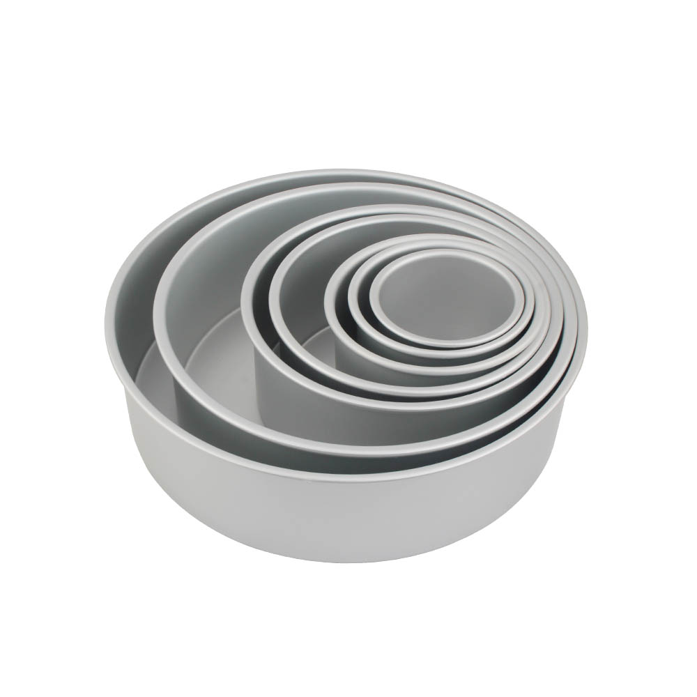 Aluminum Round Cake Pans, 3-Piece Set with 8-Inch, 6-Inch and 4-Inch Cake Pans