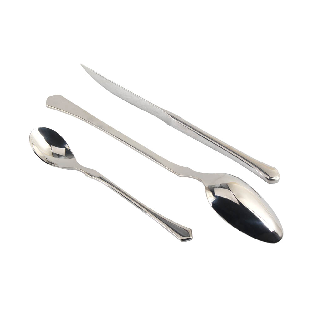 3pcs Metal Steel Flatware Sets