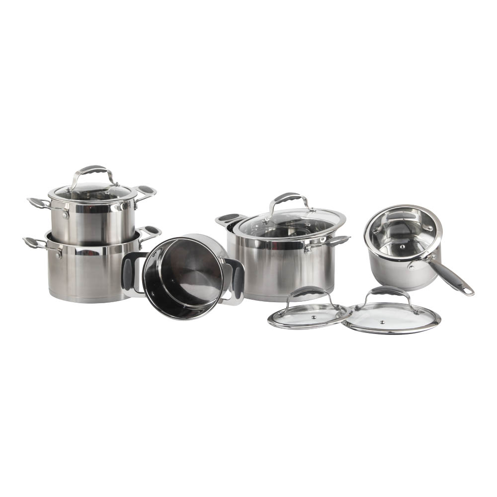 Induction Cookware Set With Glass Lid