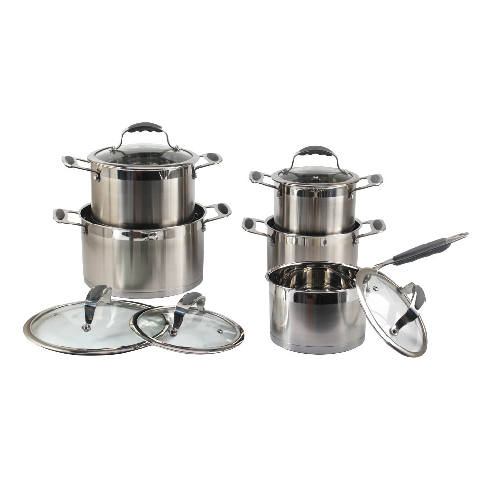 Induction Cookware Set With Glass Lid