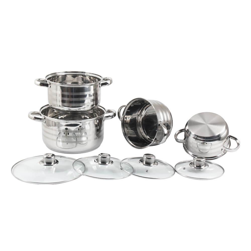 Induction Cooking Pot With Glass Lid