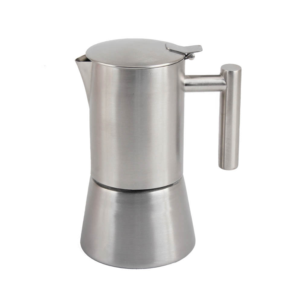 Matt Finish Stainless Steel Moka Pot