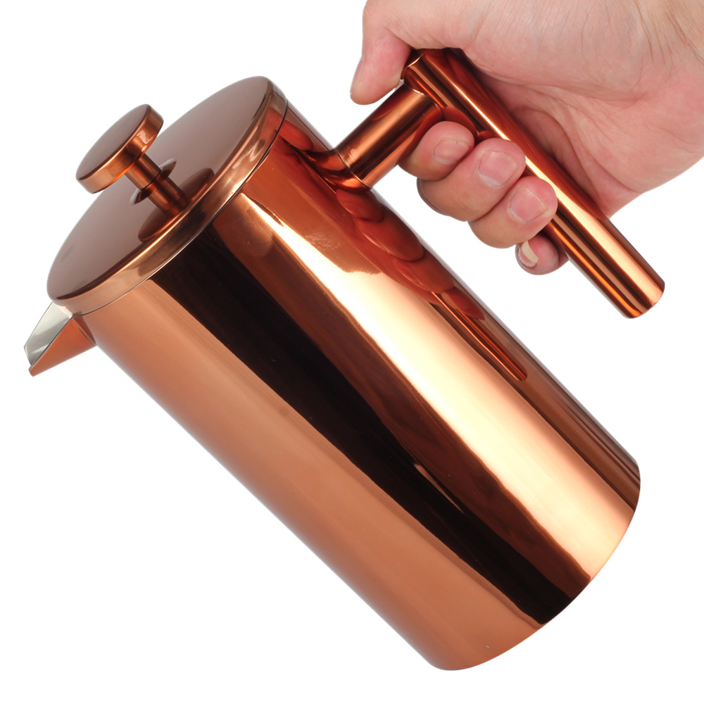 Copper Stainless Steel Double Wall Coffee Maker