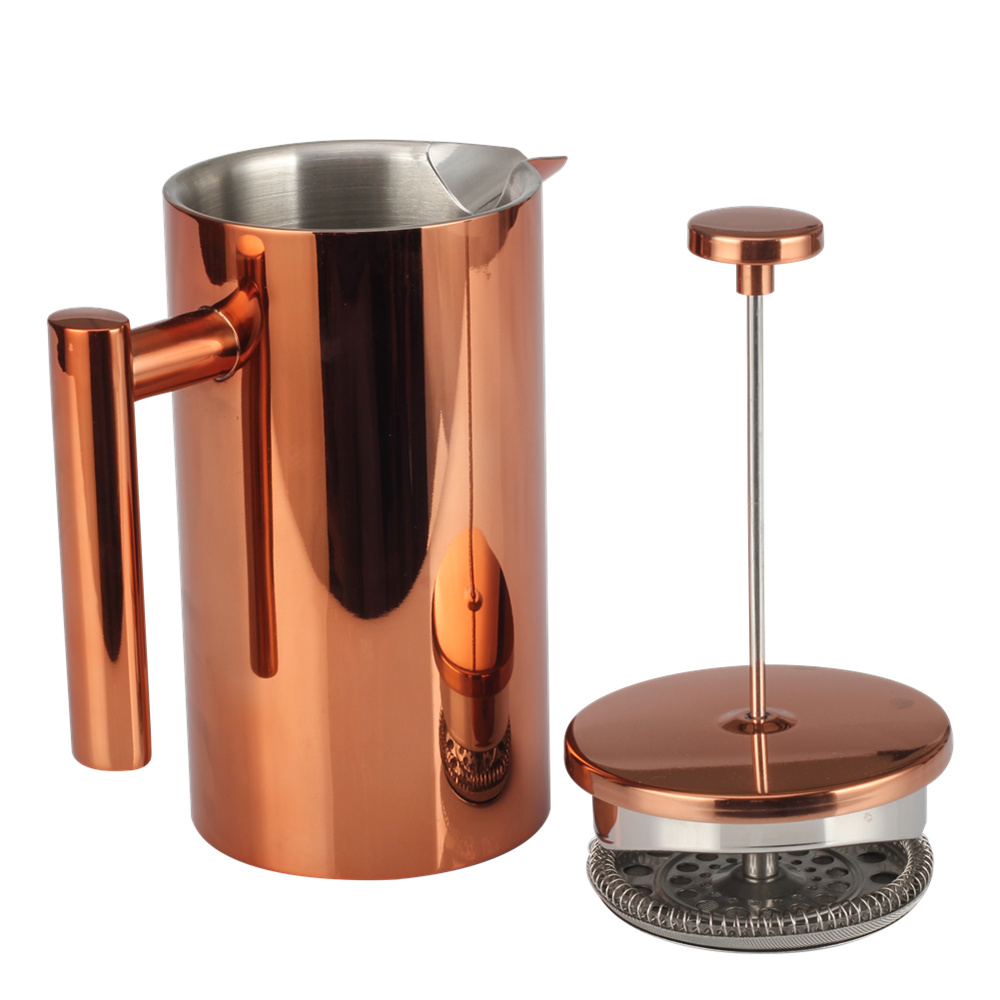 Copper Stainless Steel Double Wall Coffee Maker