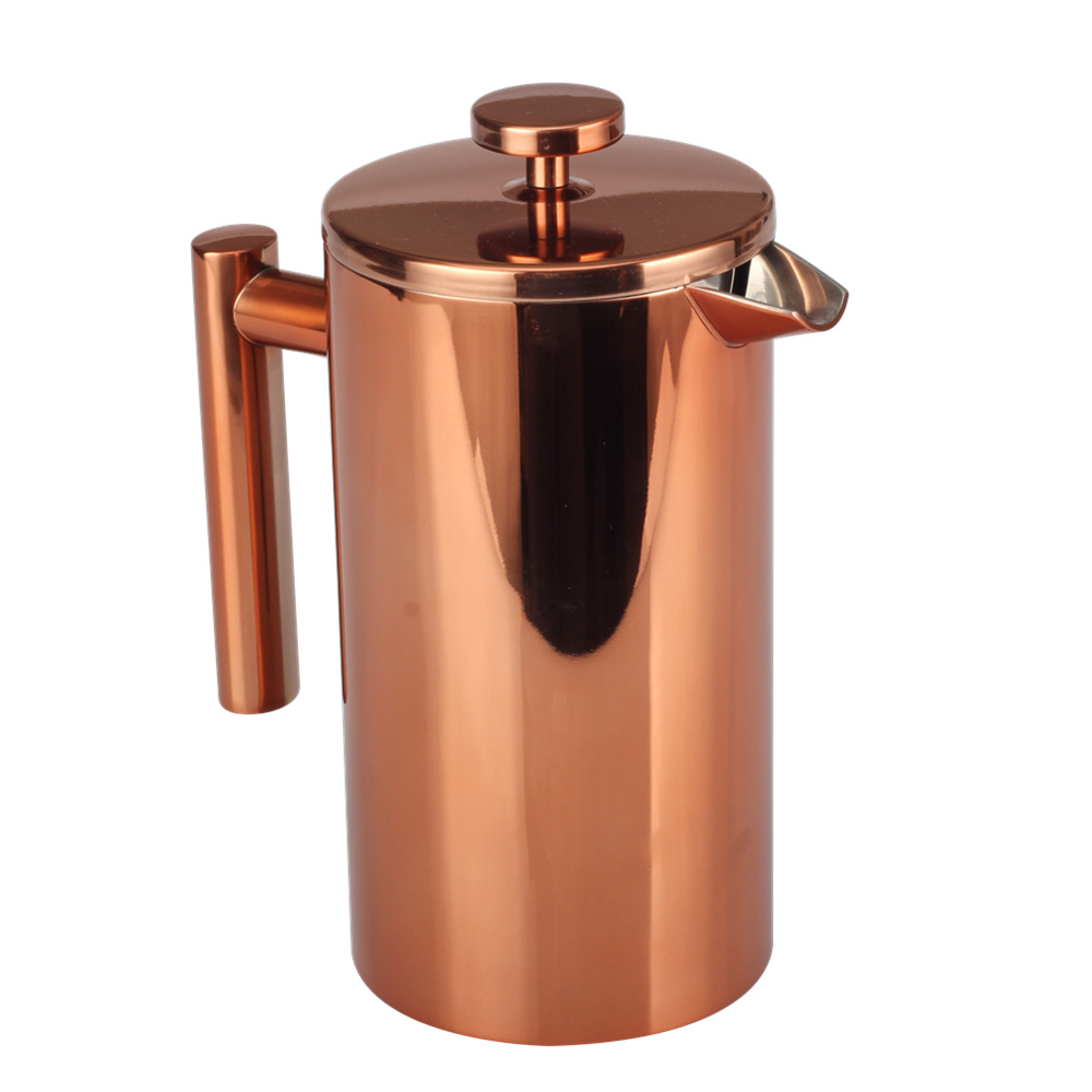 Copper Stainless Steel Double Wall Coffee Maker