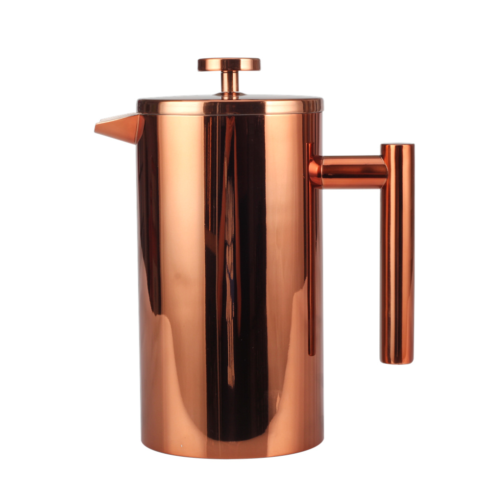 Copper Stainless Steel Double Wall Coffee Maker