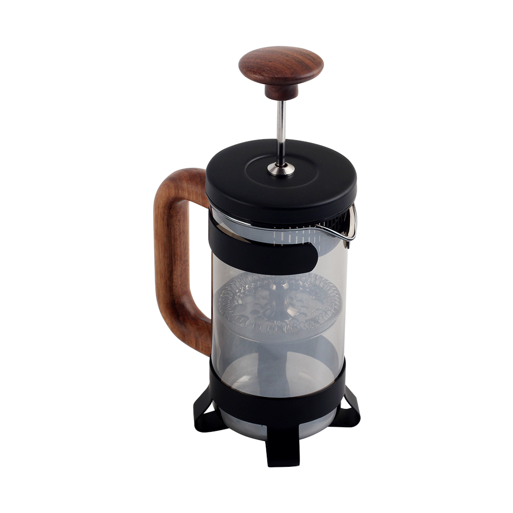 Glass Coffee French Press With Wood Handle